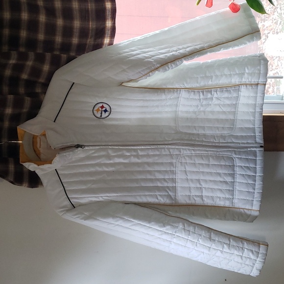 NFL Jackets & Blazers - NFL Steelers white jacket